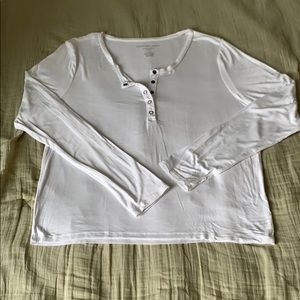 American Eagle Soft & Sexy Slub Henley EUC